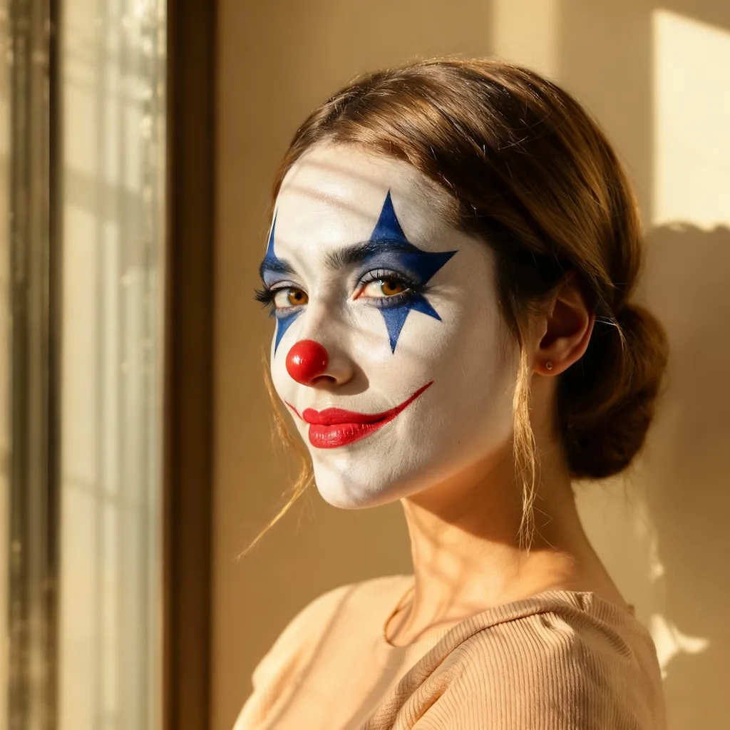 Horror Clown Makeup - AI-generated image using Seedream 4.0